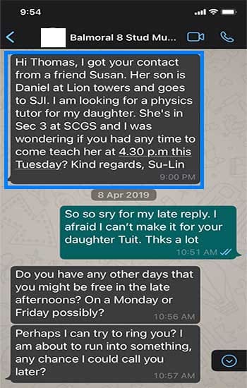 Tutor Recommendations from parents of students to rocketuptuition.com