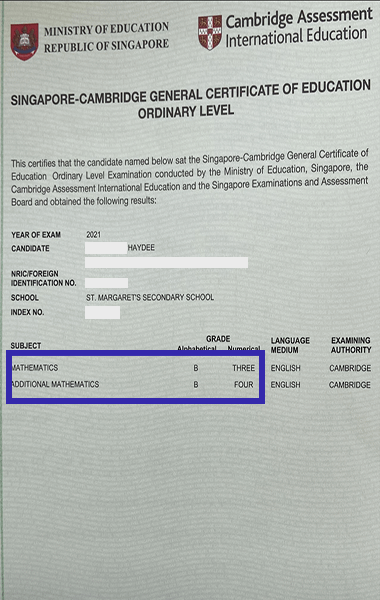 GCE O-level Exams Results of studenst of rocketuptuition.com